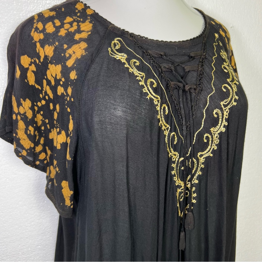 Aqua beach rayon lightweight dress size 3X - Picture 3 of 5